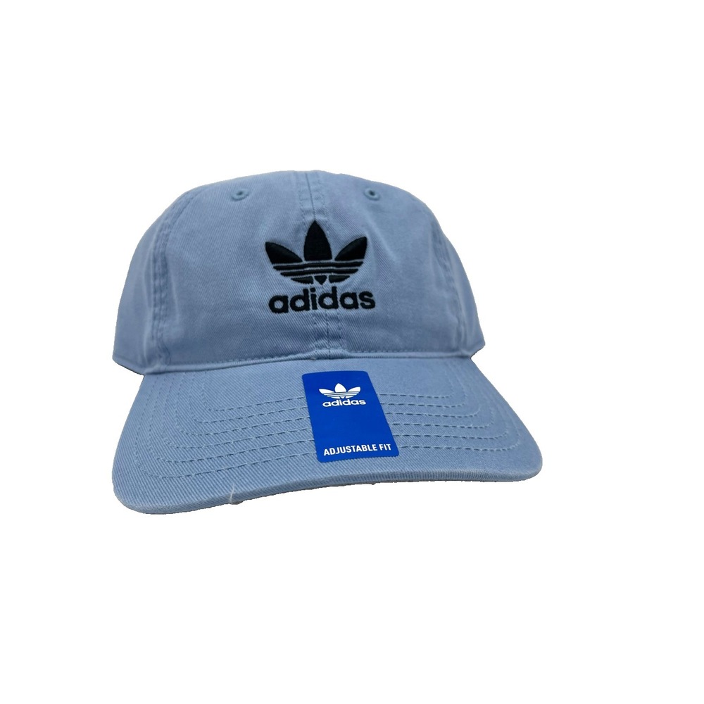 Adidas Men's Originals Relaxed Strapback Adjustable Fit‎ Ash Blue Black JK5373